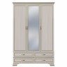 Шкаф трёхдверный с зеркалом и ящиками Сиена
