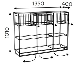 Комод Греденция (мод.4) Беатрис