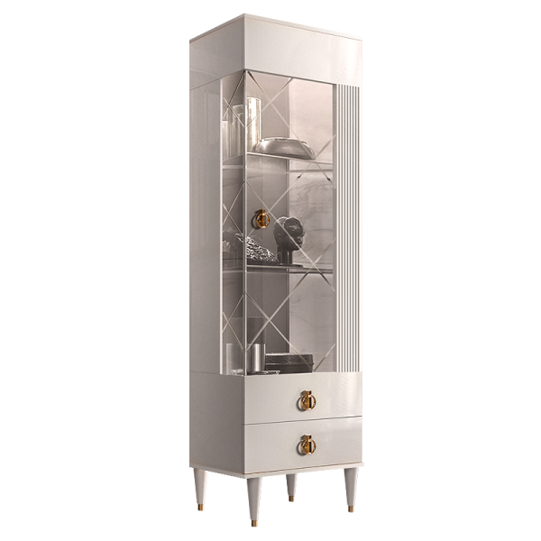 Шкаф-витрина 1-створчатая правая Римини Соло