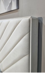 Кровать 1600 с мягким изголовьем с подъемным механизмом Кашемир