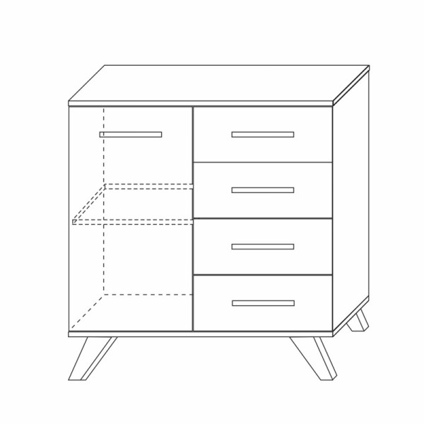 Комод 900 Вега Скандинавия