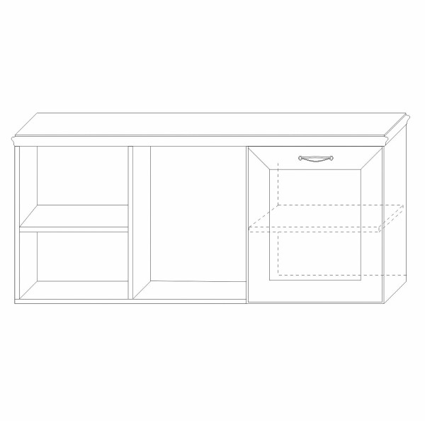 Полка навесная (мод.4) Сиена