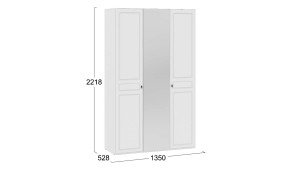 Шкаф комбинированный «Пандора» - 414.003.000 Белый снег, Белый матовый